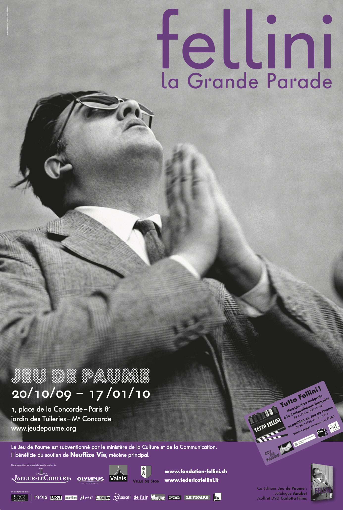 Affiche de l'exposition <em>Fellini, la Grande Parade</em>
